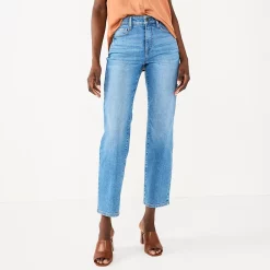 Women's Nine West Curvy Slimming Straight Jeans -Nine West shop 5571118 Medium Dark