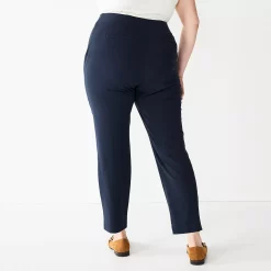 Plus Size Nine West Side Zip High-Waisted Skinny Ankle Pants 17 Plus Size Nine West Side Zip High-Waisted Skinny Ankle Pants -Nine West shop 5574029 ALT