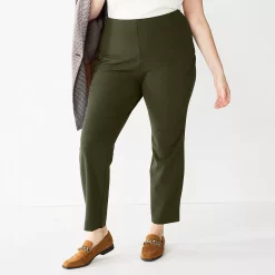 Plus Size Nine West Side Zip High-Waisted Skinny Ankle Pants 13 Plus Size Nine West Side Zip High-Waisted Skinny Ankle Pants -Nine West shop 5574029 Olive Landis