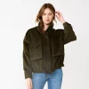 Women's Nine West Bomber Shacket -Nine West shop 5578771 Army