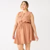 Plus Size Nine West Sleeveless Fit & Flare Utility Dress