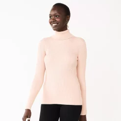 Women's Nine West Rib Turtleneck Top