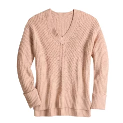 Women's Nine West Stitch Front V-Neck Sweater 23 Women's Nine West Stitch Front V-Neck Sweater -Nine West shop 5585833 ALT5