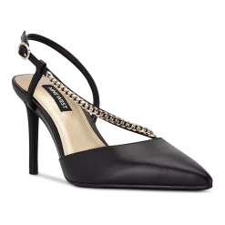 Nine West Gisha Women's Chain Link High Heel Dress Pumps -Nine West shop 5618718 Black