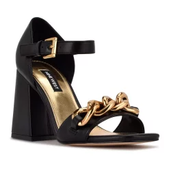 Nine West Jerri Women's Chain Link Dress Sandals -Nine West shop 5618724 Black