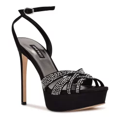 Nine West Go Big Women's Platform Dress Sandals -Nine West shop 5619366 Black