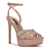 Nine West Go Big Women's Platform Dress Sandals -Nine West shop 5619366 Light Natural