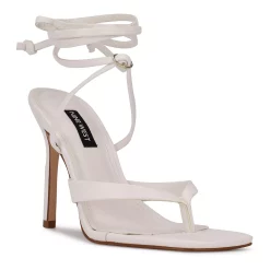 Nine West Terrie 03 Women's Ankle Wrap Dress Sandals -Nine West shop 5638239 White