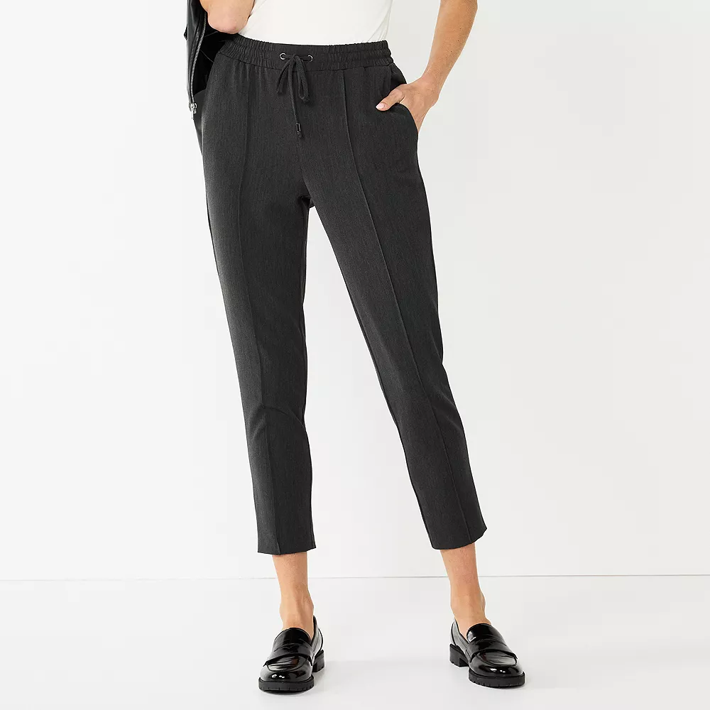 Women's Nine West Line Plaid Pintuck Jogger Pants 5 Women's Nine West Line Plaid Pintuck Jogger Pants - Image 3