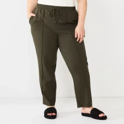Plus Size Nine West Twill Pintuck Jogger Pants 7 Plus Size Nine West Twill Pintuck Jogger Pants -Nine West shop 5683816 Olive Landis