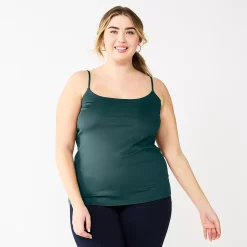 Plus Size Nine West Sculpt Cami -Nine West shop 5684807 Lavish Green