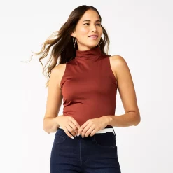 Women's Nine West Sculpt Mockneck Bodysuit -Nine West shop 5685587 Elite Wine