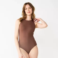 Women's Nine West Sculpt High Neck Bodysuit -Nine West shop 5685898 ALT