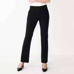 Petite Nine West Magic Waist Barely Bootcut Pants