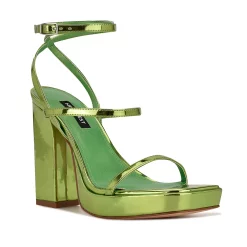 Nine West Benz Women's Dress Sandals 12 Nine West Benz Women's Dress Sandals -Nine West shop 5696936 Metallic Green