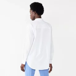 Women's Nine West Oversized Long Sleeve Shirt -Nine West shop 5697324 ALT