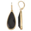 Nine West Gold Tone Black Teardrop Earrings 2 Nine West Gold Tone Black Teardrop Earrings -Nine West shop 5736982