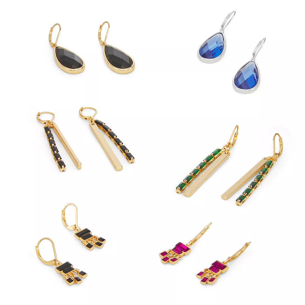 Nine West Silver Tone Blue Teardrop Earrings 5 Nine West Silver Tone Blue Teardrop Earrings - Image 3