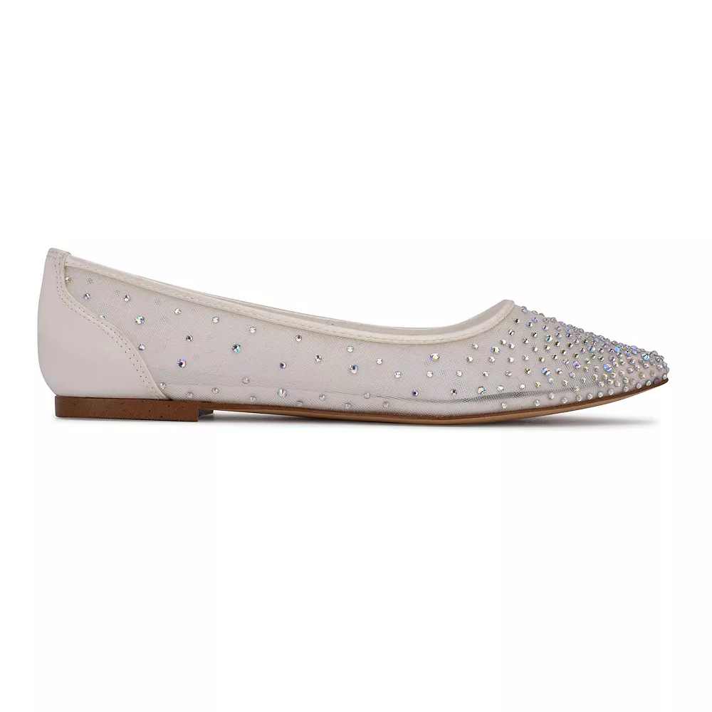 Nine West Bridal Boost Women's Rhinestone Flats 4 Nine West Bridal Boost Women's Rhinestone Flats - Image 2