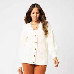 Women's Nine West Drop Shoulder Blouson Sleeve Cardigan 13 Women's Nine West Drop Shoulder Blouson Sleeve Cardigan -Nine West shop 5765002 Ivory