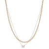 Nine West Multi-Row Initial "M" Pendant Necklace -Nine West shop 5771503