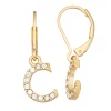 Nine West Initial "C" Drop Earrings
