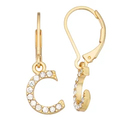 Nine West Initial "C" Drop Earrings
