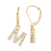 Nine West Initial "M" Drop Earrings