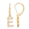 Nine West Initial "E" Drop Earrings
