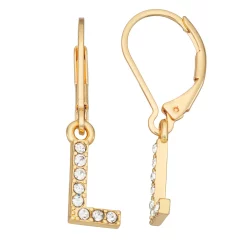 Nine West Initial "L" Drop Earrings