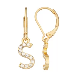 Nine West Pave Leverback Earrings
