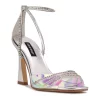Nine West Klass Women's Heeled Sandals -Nine West shop 5773547 Silver Multi