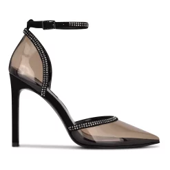 Nine West Tootsie Women's Ankle Strap Rhinestone High Heels -Nine West shop 5776709 ALT