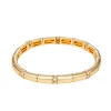 Nine West Gold Tone Pave Stretch Bracelet -Nine West shop 5808118