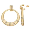 Nine West Gold Tone Hoop Earrings