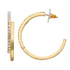 Nine West Gold Tone Bypass Hoop Earrings -Nine West shop 5808135