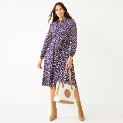 Women's Nine West Midi Shirt Dress