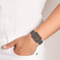 Nine West Women's Two Tone Rectangle Dial Dress Watch -Nine West shop 5857479 ALT9