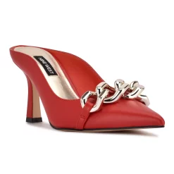 Nine West Sauci Women's Dress Mules -Nine West shop 5884055 Red