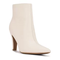 Nine West Cale 9x9 Women's Leather Ankle Boots -Nine West shop 5903922 Cream Lthr