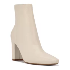 Nine West Dery 9x9 Women's Leather Ankle Boots -Nine West shop 5903924 Cream Lthr