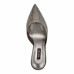 Nine West Hott Women's Heeled Rhinestone Mules -Nine West shop 5911130 ALT3
