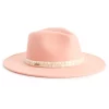 Women's Nine West Felt Multi-Color Trim Panama Hat -Nine West shop 5921336 Mauve