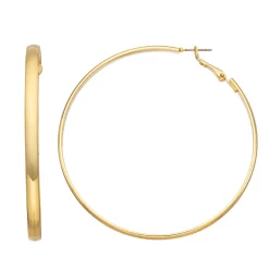 Nine West Gold Tone Hoop Earrings