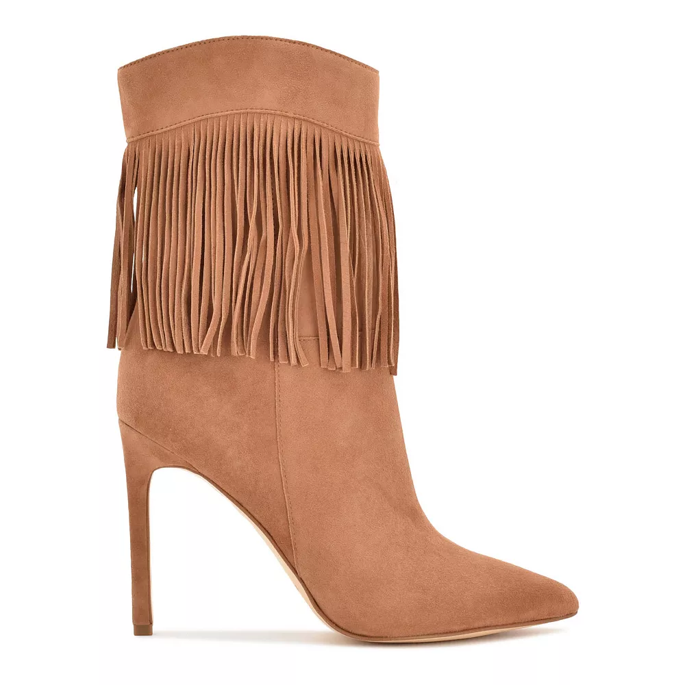 Nine West Tries Women's Suede Ankle Boots 4 Nine West Tries Women's Suede Ankle Boots - Image 2