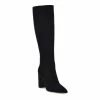Nine West Danee Women's Suede Knee-High Boots -Nine West shop 5955037 Black Suede
