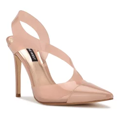 Nine West Flawless Women's Slingback Heels -Nine West shop 5961426 Smokey Nude Patent