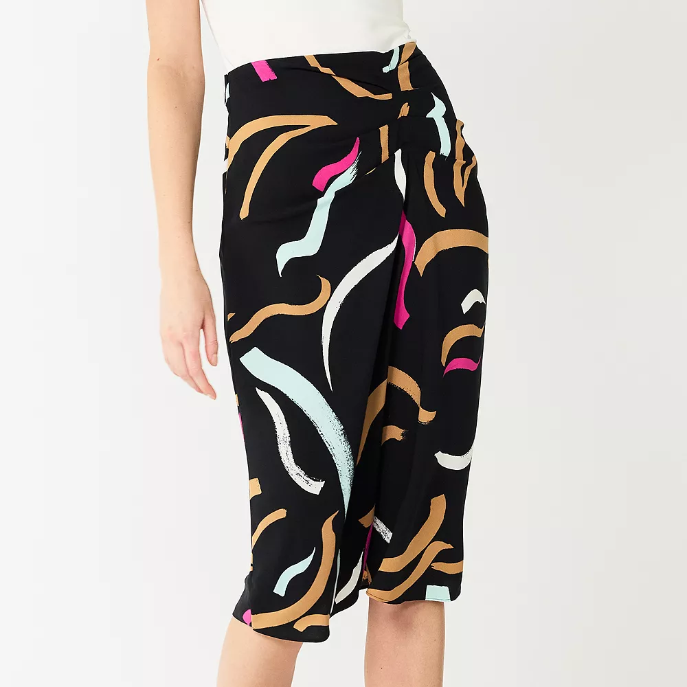 Women's Nine West Side Ruched Midi Skirt 5 Women's Nine West Side Ruched Midi Skirt - Image 3