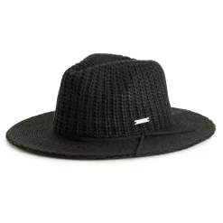 Women's Nine West Ribbed Knit Packable Panama Hat 5 Women's Nine West Ribbed Knit Packable Panama Hat -Nine West shop 6004033 Black
