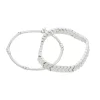 Nine West Silver Tone Two Row Bracelet Set 1 Nine West Silver Tone Two Row Bracelet Set -Nine West shop 6015624